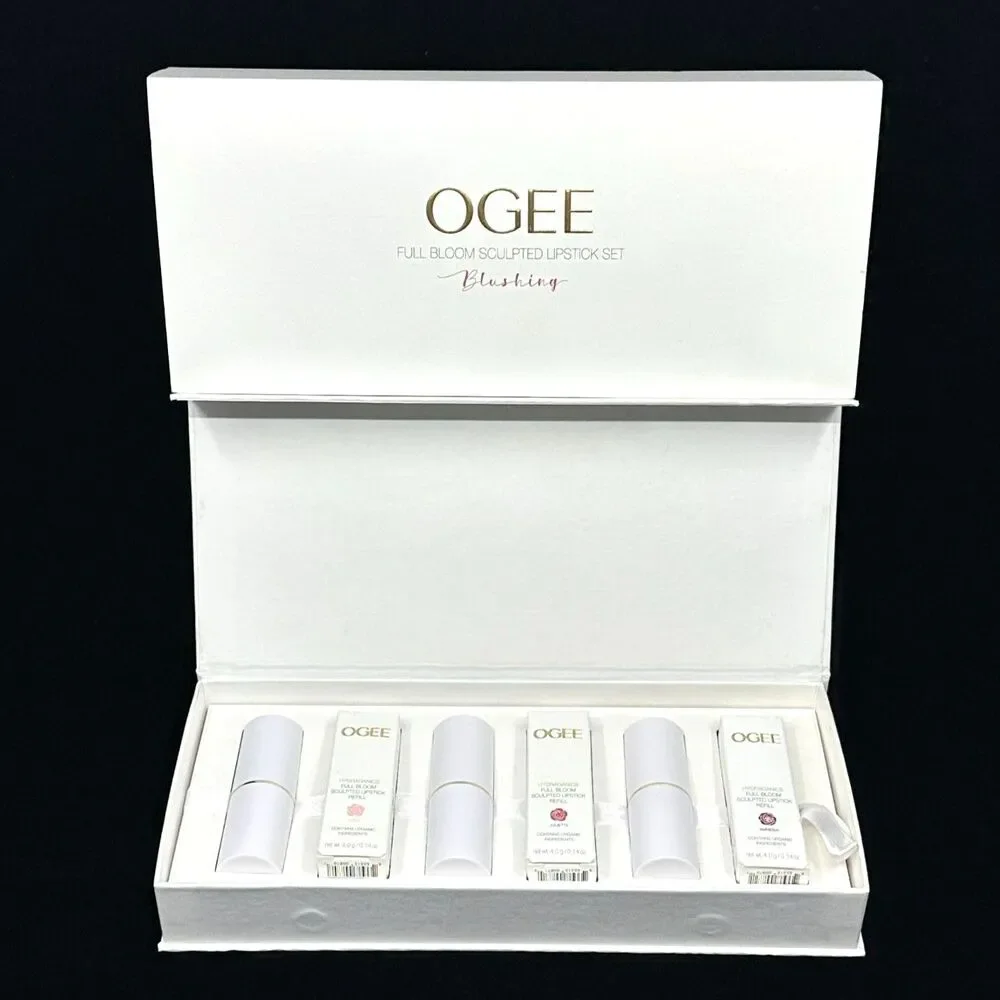 OGEE BLUSHING Full Bloom Sculpted Lipstick Set Trio LULU, JULIETTE, AMNESIA *NIB